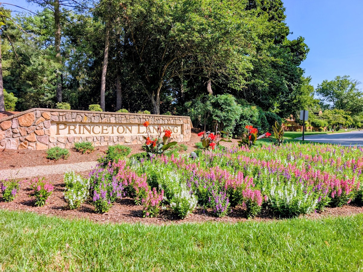 Princeton Landing neighborhood entrance sign, Plainsboro, NJ