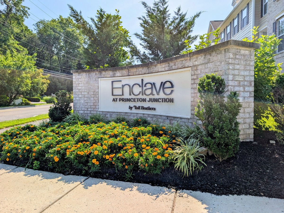 Enclave at Princeton Junction neighborhood entrance sign, West Windsor, NJ