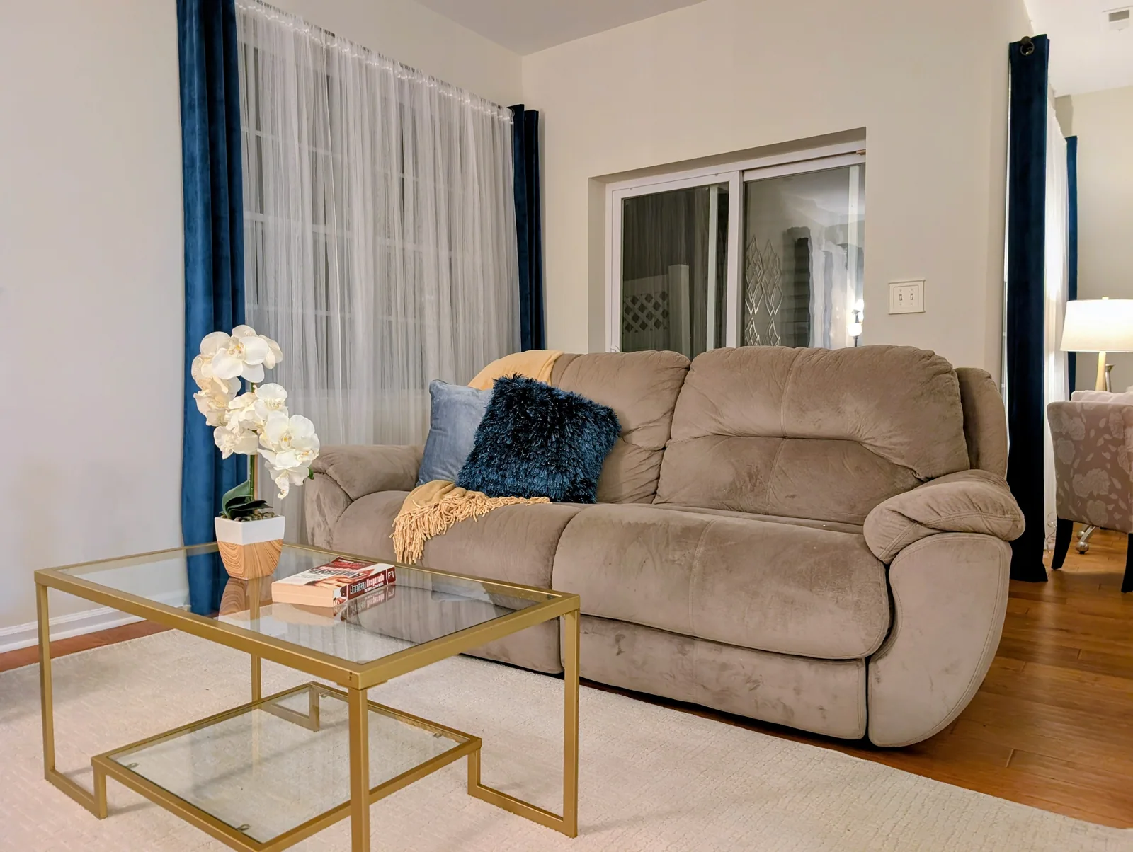 Living Room with Patio Access
