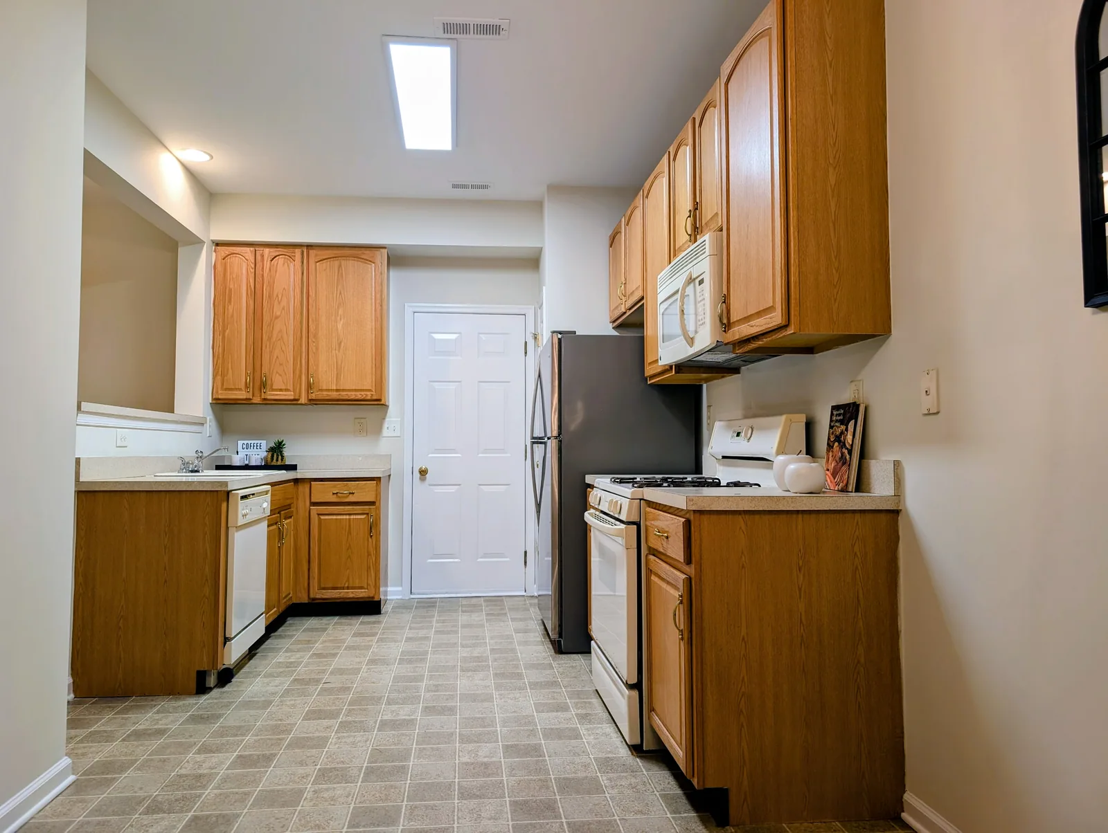 Skylit Oak Kitchen