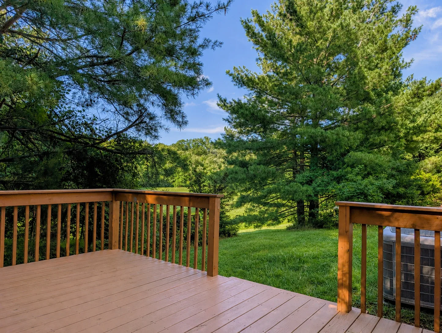 Deck Overlooking the Backyard